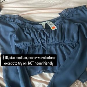 Elegant Blue Women's Skirt